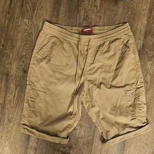 UNIONBAY Men's Tan Cargo Shorts Xlarge Summer Khaki Vintage